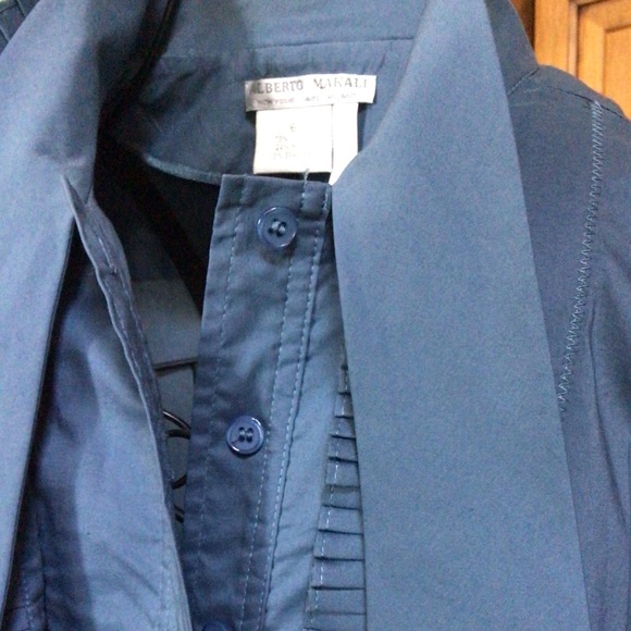Alberto Makali blouse, Petrol blue, size 6 - Picture 7 of 10